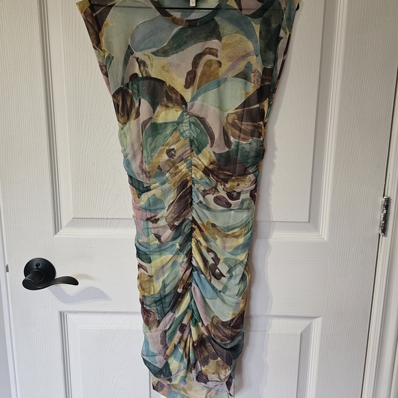 Ted Baker Fitted Bodycon Abstract Dress Size 1 - Picture 1 of 4